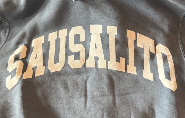 Sweatshirt that Says “Sausalito” Once Again Marin’s Top Export